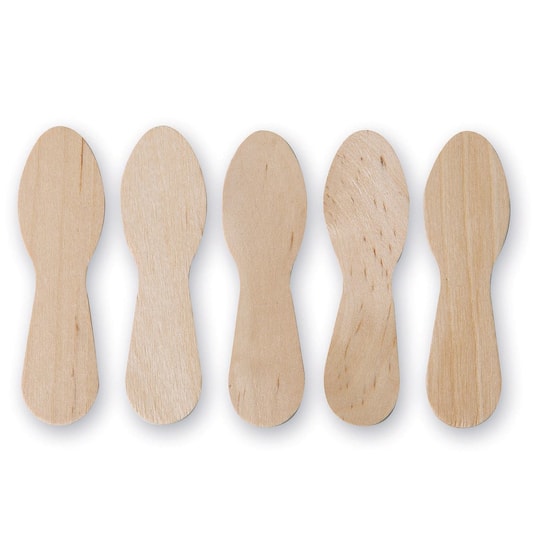 S&#x26;S&#xAE; Worldwide 3&#x22; Wood Craft Spoons, 1000ct.